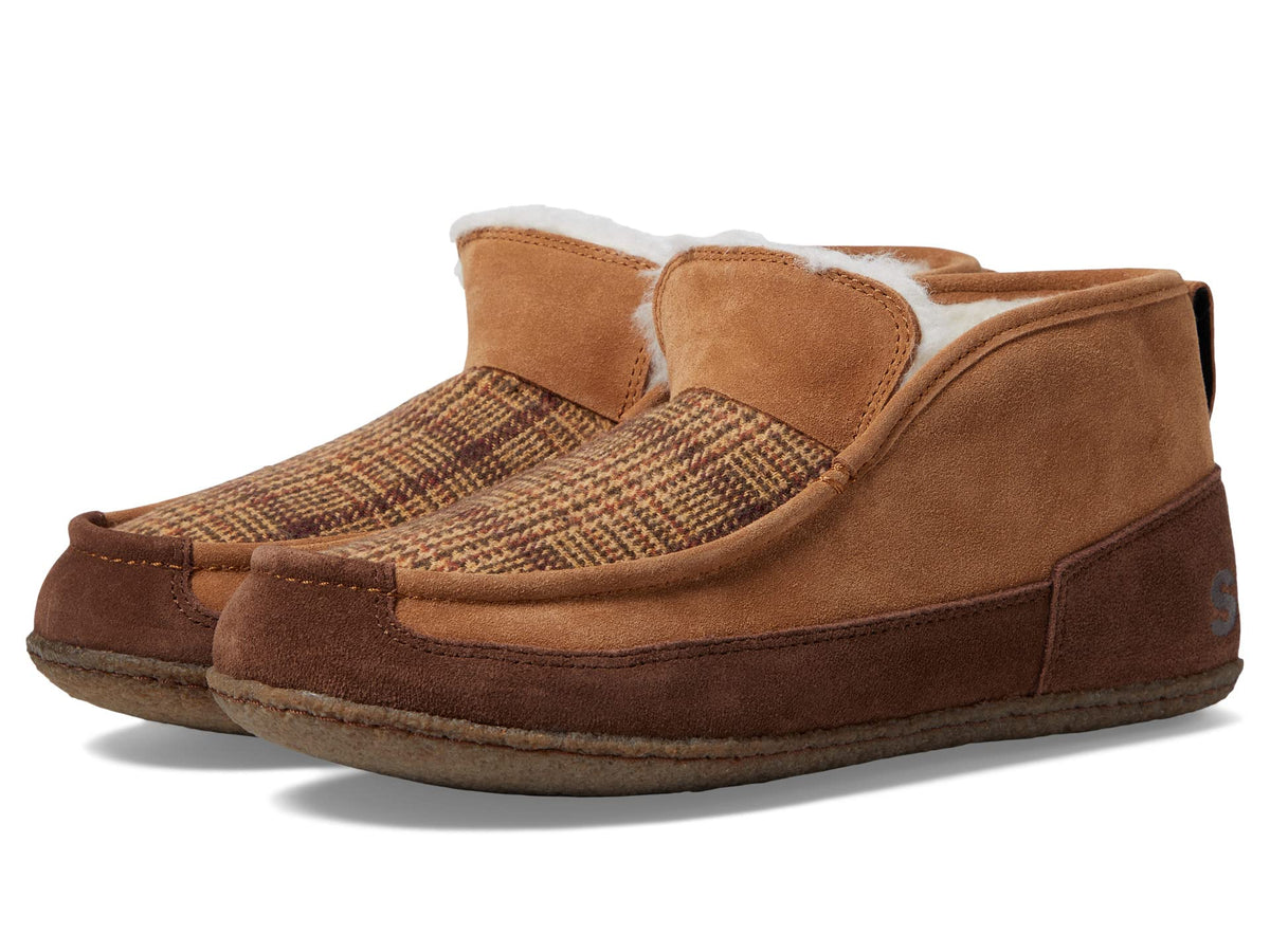 SOREL Manawan II Moc men's slipper in Elk and Tobacco, pair view