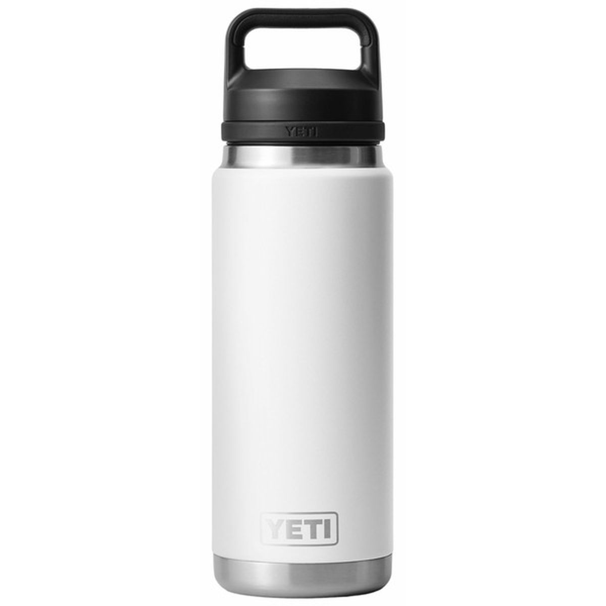 One YETI Rambler 26 oz Bottle with original Chug Cap in White; listing bundle contains two bottles